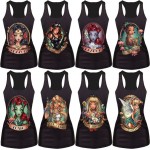 New 2015 women summer 3d vests The Little Mermaid vest Ariel Sailor Moon Cartoon print camisole Sexy fashion punk tank tops