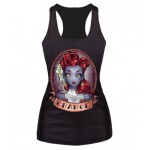 New 2015 women summer 3d vests The Little Mermaid vest Ariel Sailor Moon Cartoon print camisole Sexy fashion punk tank tops