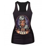 New 2015 women summer 3d vests The Little Mermaid vest Ariel Sailor Moon Cartoon print camisole Sexy fashion punk tank tops