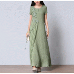 New 2016 Summer Women Cotton Linen loose long Dress elegant China Style maxi dress embroidery chiffon patchwork longos vestidos