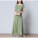 New 2016 Summer Women Cotton Linen loose long Dress elegant China Style maxi dress embroidery chiffon patchwork longos vestidos