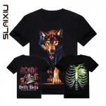 New Arrival Fashion Men's T-shirt Pattern Summer Cotton Short-sleeve 3D Tiger Wolf Eagle Man T Shirt Men Tops Plus Size Shirts