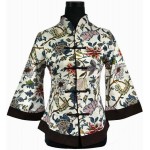 New Arrival Spring Traditional Chinese style Women's Linen Jacket Coat Flowers Plus Size S M L XL XXL XXXL 4XL 5XL 2218-3