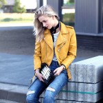 New Autumn High Fashion Street Women's Short Washed PU Leather Jacket Zipper Bright Colors New Ladies Basic Jackets Good Quality