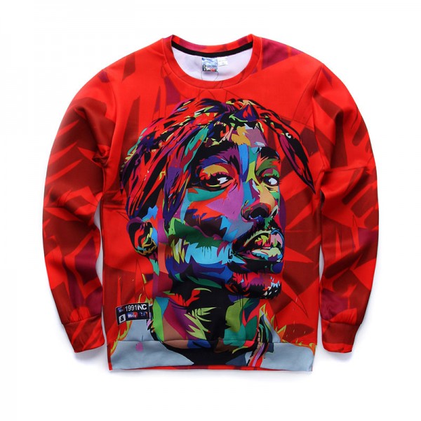 New Biggie Smalls/2PAC Tupac Crewneck Sweatshirt Men Hip hop Fashion Hoodies For Men/Women 3D Print Sweatshirt Sudaderas Hombre