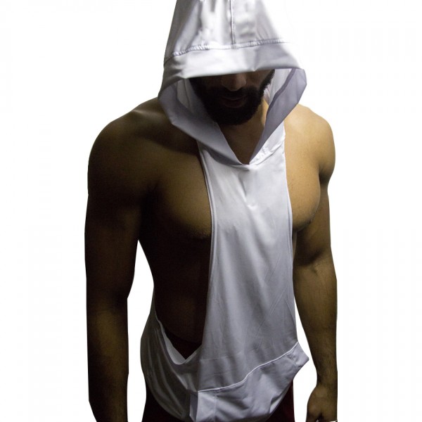 New Bodybuilding Clothing Sportswear Men Polyester Spandex Fitness Stringer Hoodies Muscle Shirts Hoody Sweatshirt