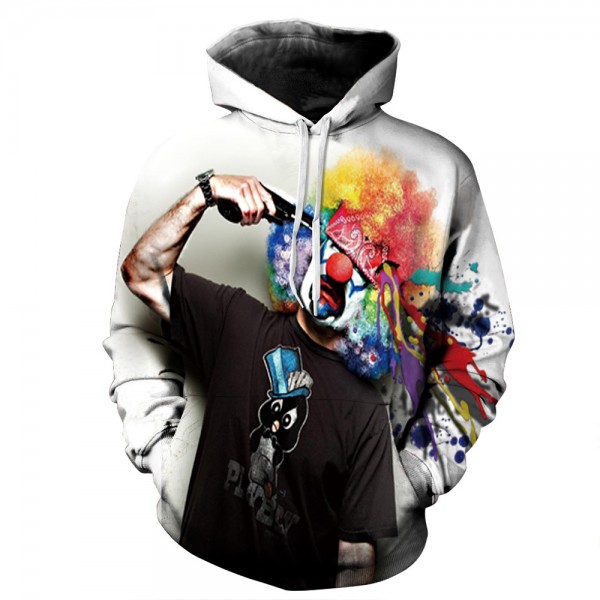 New Creative Fun 3D Printing Men's Hoodies Novelty Casual Men Sweatshirts Hooded Pullover Male Hoodies Fashion Cotton Mens Tops