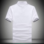 New Fashion Brand Men Polo Shirt Solid V-Neck Short-Sleeve Slim Fit Shirt Men Cotton Polo Shirts Casual Shirts Plus Size 6XL 7XL