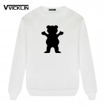 New Fashion Grizzlies Fleece Hoodies Sweatshirt Men Hip Hop Men Skateboard Long Sleeve Cotton casual men's Plus Size