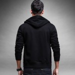 New Fashion Mens Hoodies Brand Clothing Thick Black Zipper Sweatshirt Male Jackets Clothes Tracksuits Sportswear