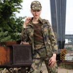 New Fashion Military Camouflage Womens Jacket Coat Autumn Stand Collar Jackets And Coats Zipper Slim Brand Jacket Women Gs-8253B