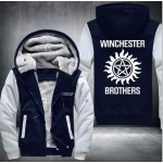 New Fashion winter Zip Hoody Saving People black Things Hooded Jacket Thick Coat hoodie men Winchester Brothers fleece clothes