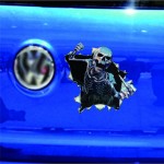 New Funny Car Sticker  Skull Car Hoods Trunk Thriller Rear Window Decal Car Decal Covers Waterproof Car Styling