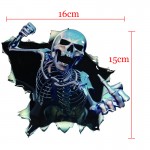 New Funny Car Sticker  Skull Car Hoods Trunk Thriller Rear Window Decal Car Decal Covers Waterproof Car Styling