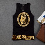 New Golden Akhnaton Pharaoh Printed Vest Hot Stamping O-neck Hip Hop Men's Tank Tops Men's Sleeveless Tanks Singlet