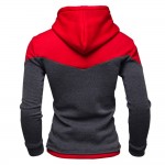 New Hoodies Men 2016 Winter Male Sweatshirt Teenage Casual Cardigan Hoody Jacket Autumn Coat Slim Patchwork Color