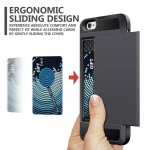 New Hybrid Tough Capa Case For Apple iphone 5 5S SE / 6 6S 7 Plus Slider Card Holder Wallet Armor Phone Back Cover for iphone 7