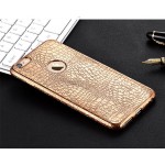 New Luxury Crocodile Snake Print Plating Case For iPhone 7 6 6s 4.7" Plus 5 5S SE Ultra Thin TPU Soft Silicone phone Back Cover