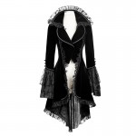 New Punk Rave Black gothic jacket Rock cosplay Kera Steampunk Sexy women Coat y2