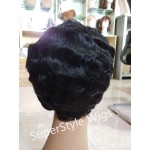 New Short black curly wig Afro African American Wigs for Black Women Star Fashion Synthetic Hair Free shipping