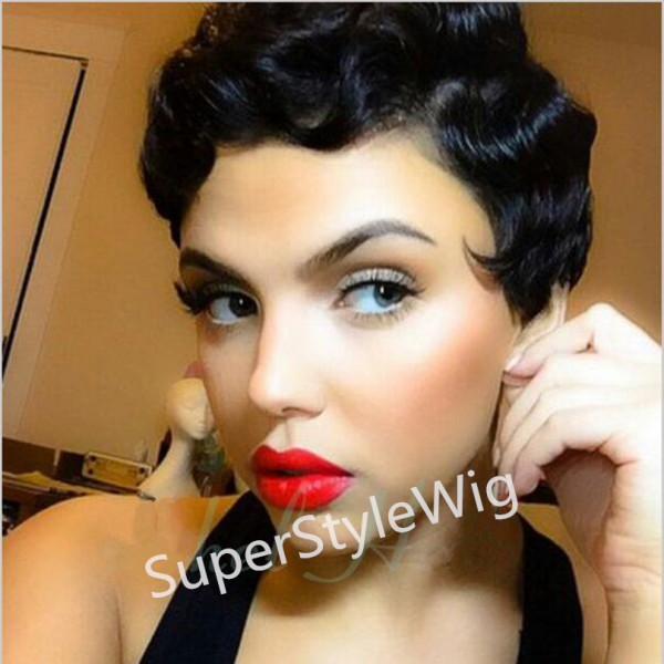 New Short black curly wig Afro African American Wigs for Black Women Star Fashion Synthetic Hair Free shipping