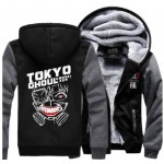 New Style Winter Casual Tokyo ghoul Hoodie Anime Ken Kaneki Mask Thick Coat hoody Sweatshirt brand fleece men long sleeve Jacket