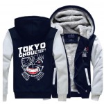 New Style Winter Casual Tokyo ghoul Hoodie Anime Ken Kaneki Mask Thick Coat hoody Sweatshirt brand fleece men long sleeve Jacket