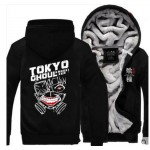 New Style Winter Casual Tokyo ghoul Hoodie Anime Ken Kaneki Mask Thick Coat hoody Sweatshirt brand fleece men long sleeve Jacket