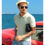 New Summer Men Brand Polo Clothing Solid Famous Camisa Masculina Mens Polo Shirts Pique Business Casual Sportswear Breathable