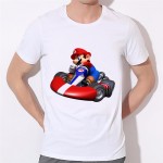 New Summer Super Mario T Shirt Men Cartoon Game T-shirts Men 2016 Fashion Short Sleeve O-neck Mario Tops Tee 37N-19#