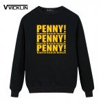 New The Big Bang Theory Sheldon Cooper Penny  Fleece Hoodies Sweatshirt Cotton loose large code leisure time Men's wear