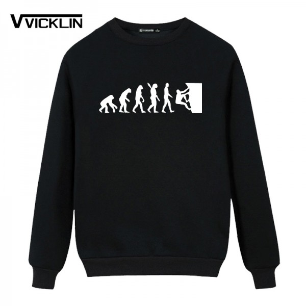 New Top  Men Fleece Hoodies Sweatshirt Evolution Bodybuilding Man Boy Clothing  Male Boys round neck fashion leisure