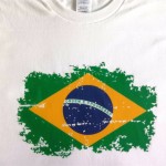 New Tops Summer Brazil Flag Fans Men T shirts Cotton Nostalgia Brazil Flag Style Rio Games Fitness T-shirts for Men