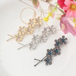 New Wave Shaped Simple Bobby Pin Five Pcs Flowers Pins Hair clips Wedding Decoration Hair Accessories Headwear Barrettes