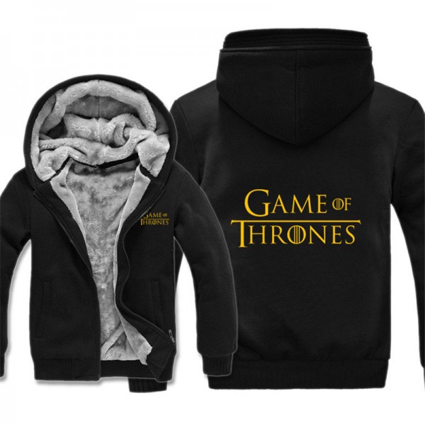 New Winter Warm Game of Thrones Hoodies Fahion House Stark Sweatshirt Warm Liner Fleece Lannister  Sweatshirt Jacket and Coat