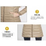 New Winter jacket Woman's Outerwear Slim Hooded Down Jacket Woman Warm Down Coat Women Ultra Light White Duck Down Parkas W00785