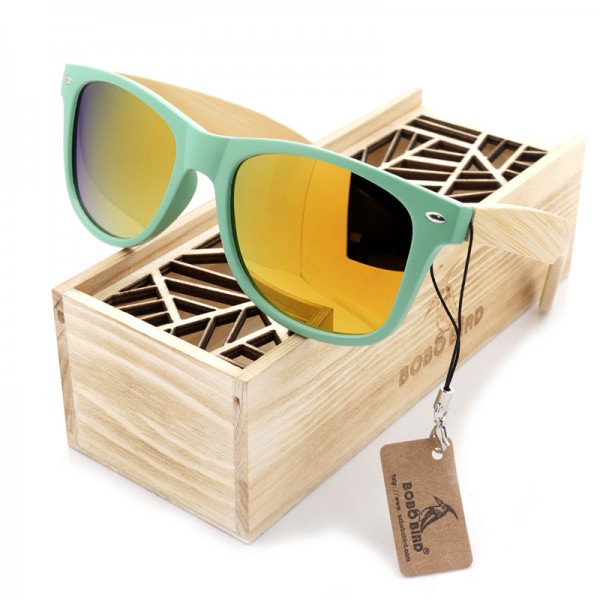 New arrival 2016 Fashion Wood Bamboo Sunglasses Women's Cute Eyewear Sun Glasses Handmade Cheap Sunglasses BS025