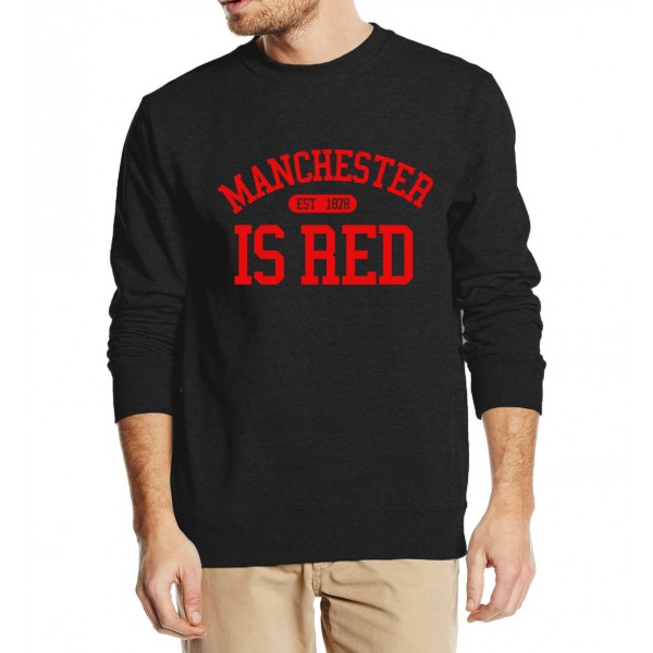 New arrival United Kingdom Mancheste Is Red printed men sweatshirts 2016 autumn winter style man hoodies hip hop streetwear