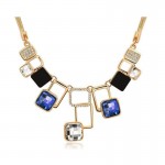 New high end fashion crystal necklace jewelry Classic Vintage geometric Pendant Necklaces for woman