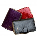 New pattern Genuine leather women's short design wallet fashion classic crocodile pattern purse female  Wallets Cowhide 3 Colors