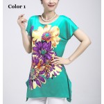 New women summer style short-sleeve t shirt tshirt camiseta feminina loose o-neck fancy clothing top plus size fashion tops