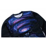 Newest galaxy space printed creative hoodies 3d men's Sweatshirts Autumn novelty 3D psychedelic hoody clothes