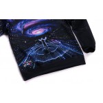 Newest galaxy space printed creative hoodies 3d men's Sweatshirts Autumn novelty 3D psychedelic hoody clothes