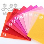 Non Woven Felt Fabric 1mm Thickness Polyester Cloth Felts Of Home Decoration Pattern Bundle For Sewing Dolls Crafts 40pcs15x15cm