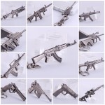 Novelty Counter Strike AK47 Gun Charms Keychain Trinket Llaveros CS GO M16 AWP Rifle Key Chain Ring Men Jewelry Gift Souvenirs