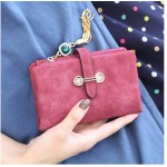 Nubuck Leather Women Wallets Female Fashion Zipper Small Wallet Women Short Coin Purse Holders Retro Wallet and Purses portfolio