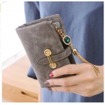 Nubuck Leather Women Wallets Female Fashion Zipper Small Wallet Women Short Coin Purse Holders Retro Wallet and Purses portfolio