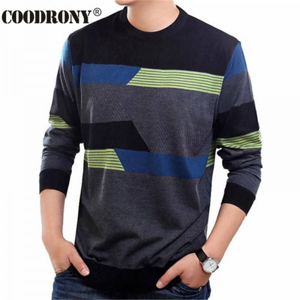 O-Neck Sweater Men Clothing Mens Sweaters Knit Wool Cashmere pullover Men Brand Pull Homme Casual Dress Long Sleeve Shirt Brand