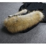 OFTBUY high quality 2017 stree style oversize real raccoon fur collar parka Winter jacket women coats Outerwear with sleeve fur