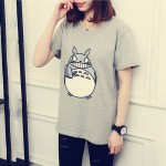 OHRYIYIE 2017 Spring Summer Cute Totoro T Shirt Women Short Sleeve T-shirts Women Graphic Tee Shirt Femme Japanese anime Tshirt